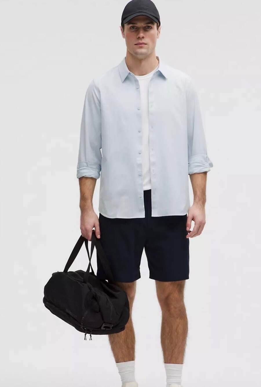 Lululemon New Venture Long Sleeve Shirt Men's Medium Light Blue
